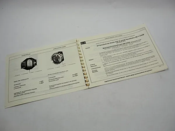 Original ZF AP-30/TK Planetenstarrachse Ersatzteilliste Titan Schmierplan 10/75