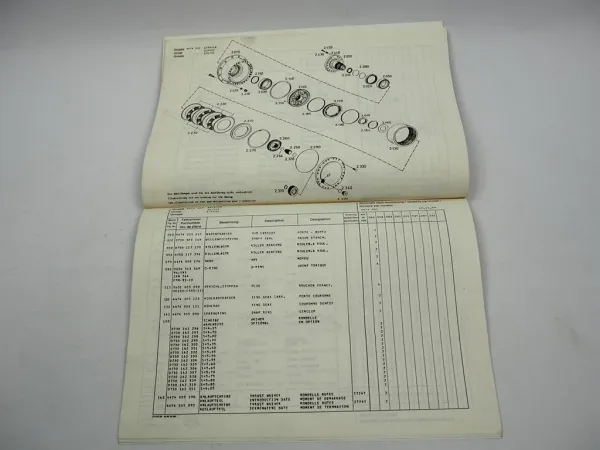 Original ZF AP-409 Planetenachse Ersatzteilliste Hanomag Spare Parts List 11/88
