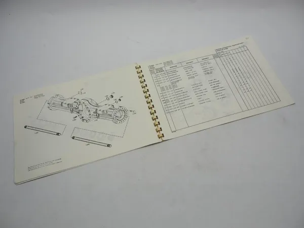 Original ZF AP-409 Planetenachse Ersatzteilliste Liebherr Spare Parts List 12/85