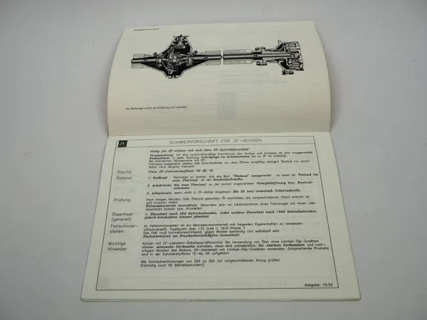 Original ZF AP-5/DK Planetenstarrachse Ersatzteilliste Frisch Baumaschinen 11/73