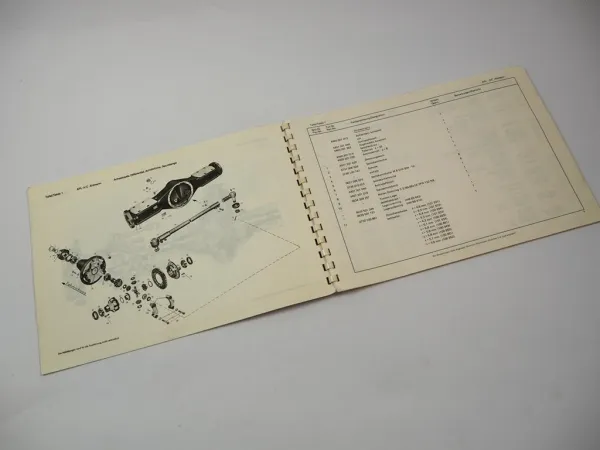 Original ZF APL-3/C Planetenlenkachse Ersatzteilliste Ahlmann Baumaschinen 1974