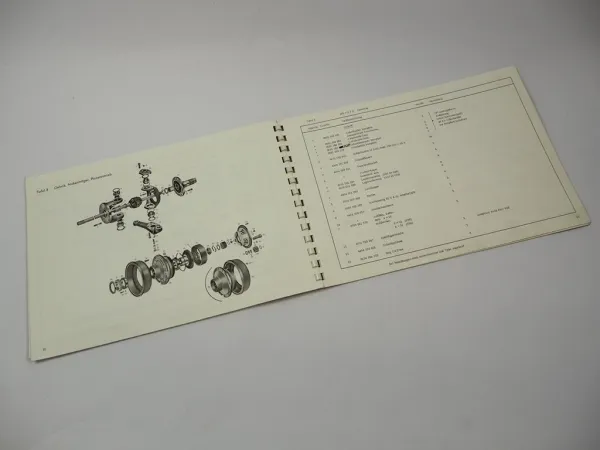 Original ZF APL-3/D Planetenlenkachse Ersatzteilliste Hanomag Traktoren 1970