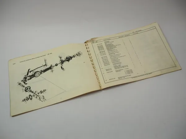 Original ZF APL-3050 Planetenlenkachse Ersatzteilliste Hanomag Schmiervorschrift