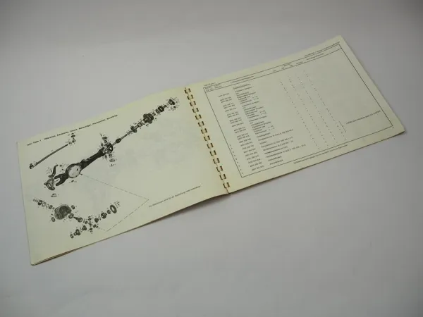 ZF APL-3052/BK Planetenlenkachse Ersatzteilliste 1974 Schlüter Fendt IHC Steyr