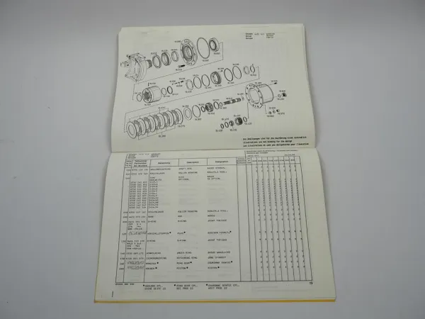 Original ZF APL-B 755 Planetenlenkachse Ersatzteilliste Liebherr Parts List 11/92
