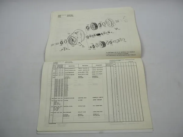 Original ZF AV-130 Starrachse Ersatzteilliste Auwärter Spare Parts List 03/1989