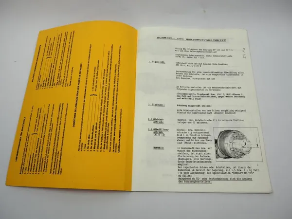 Original ZF AV-131 Starrachse Ersatzteilliste Kässbohrer Parts List 04/1992