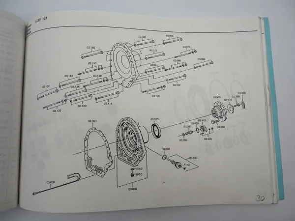 Original ZF Ecomat 5 HP 600 Getriebe Ersatzteilliste Krupp Parts List 11/1988