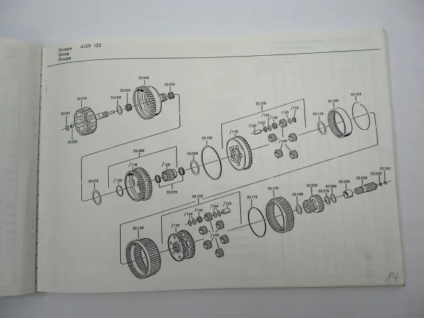 Original ZF Ecomat 6 HP 600 Getriebe Ersatzteilliste Krupp Parts List 01/1988