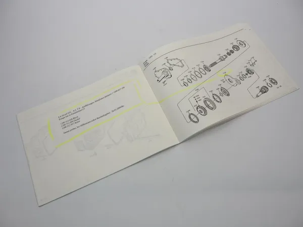 Original ZF S 6-36 Synchroma Getriebe Ersatzteilliste MAN Parts List 02/1989