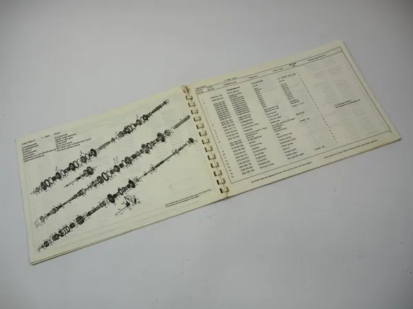 Original ZF T-3301 Schleppertriebwerk Ersatzteilliste Spare Parts List Fendt 77