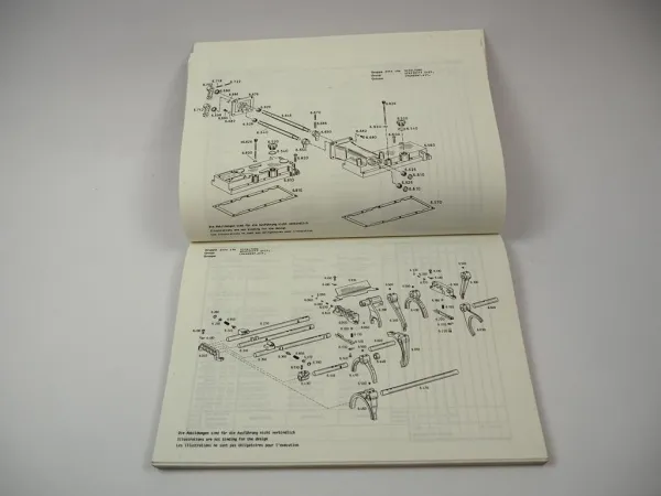 Original ZF T-3445 Triebwerk Kraftheber KR-25 Ersatzteilliste Parts List Case 91