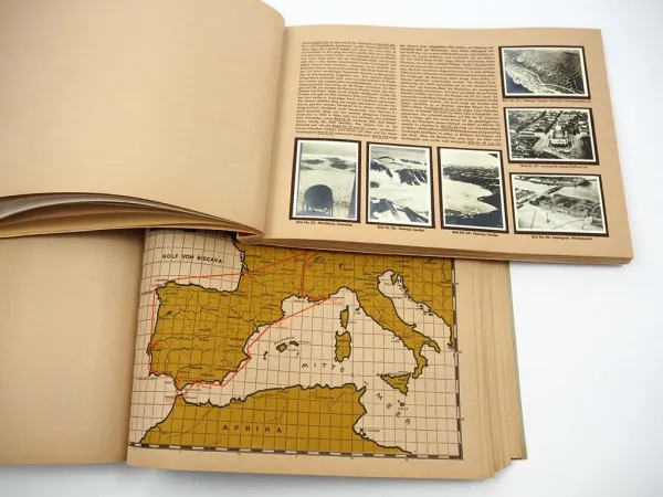 Original Zigarettenbilder Album Zeppelin Weltfahrten Bd. 1 und 2 komplett 1933