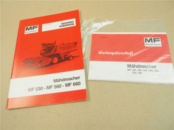 originale Massey Ferguson MF 530 560 660 Betriebsanleitung 1982 Wartungsheft
