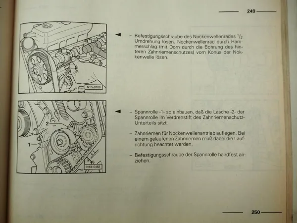 Originaler VW T4 Reparaturleitfaden - Instandhaltung genau genommen 1999 / 2000