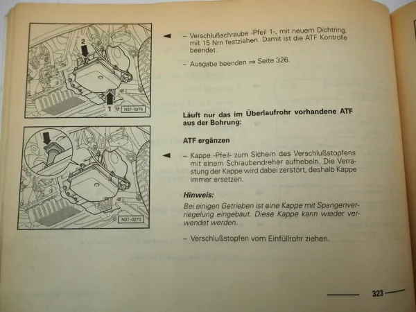 Originaler VW T4 Reparaturleitfaden - Instandhaltung genau genommen 1999 / 2000