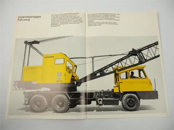 P&H 430TC Autokran Rheinstahl Union Brückenbau AG Dortmund Prospekt 1967