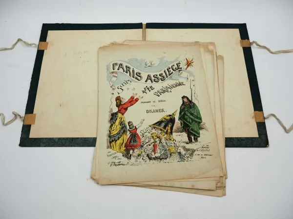 Paris Assiege Scenes de la vie Parisienne Dranere Bildtafeln ca. 1871 unvollst.