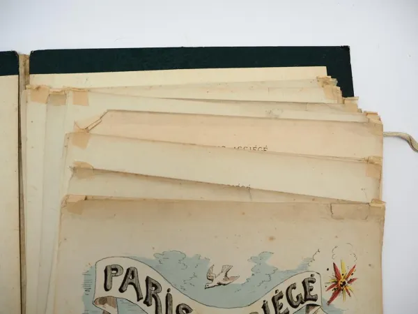 Paris Assiege Scenes de la vie Parisienne Dranere Bildtafeln ca. 1871 unvollst.