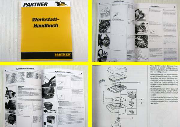 Partner K 500 540 650 700 850 1200 Werkstatthandbuch Trennschleifer
