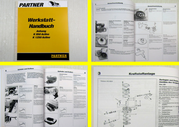 Partner Werkstatthandbuch Trennschleifer Anhang für K 950 1250 Active