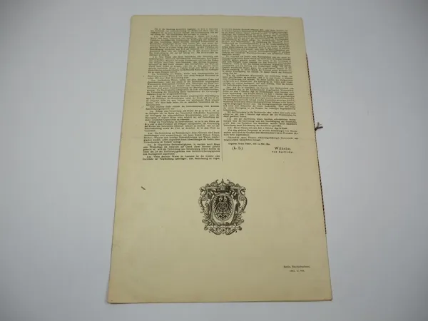 Patent Urkunde Macholl Cognac München Kaiserliches Patentamt 1912/1920