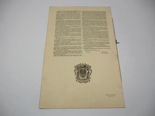 Patent Urkunde Macholl Cognac München Reichspatentamt 1912/1920