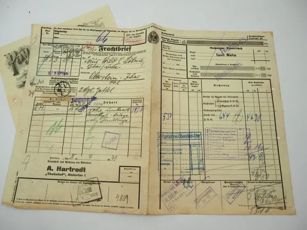 Payne Bros Port Elizabeth Louis Wild & Sohn Idar Oberstein Frachtbrief Amethyst