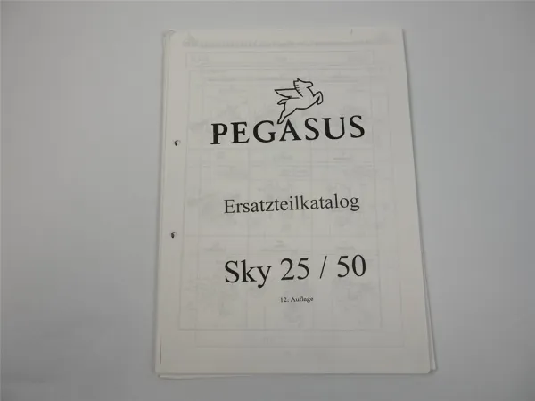 Pegasus Sky 25 50 Motorroller Ersatzteilliste Ersatzteilkatalog 2004