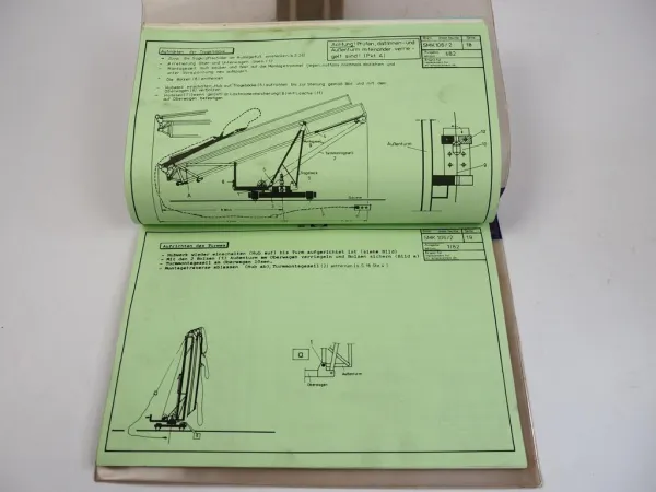 Peiner SMK 106/2 Teleskop Turmdrehkran Betriebsanweisung 1982
