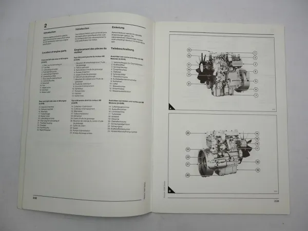 Perkins 1000er Serie 4 und 6 Zylinder Dieselmotor Betriebsanleitung 1998