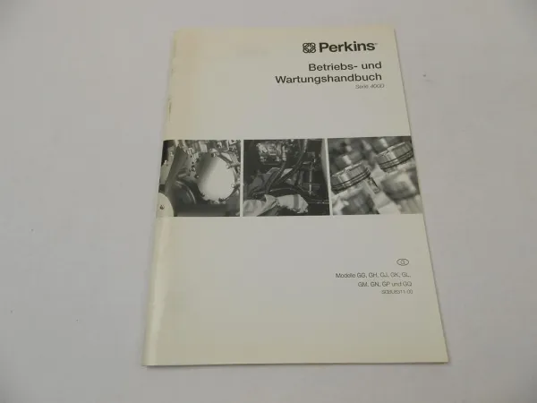 Perkins 402 403 404 D Industriemotor Betriebsanleitung Wartungshandbuch 2007