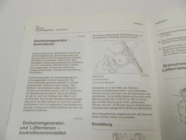 Perkins 402 403 404 D Industriemotor Betriebsanleitung Wartungshandbuch 2007