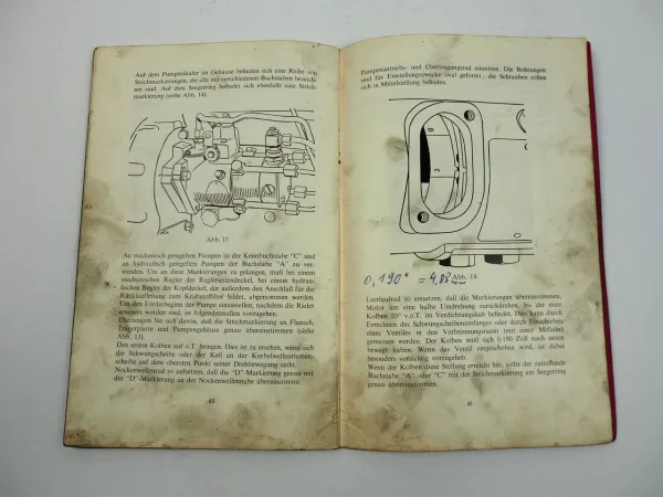 Perkins 4.192 4.203 Dieselmotor Handbuch Bedienungsanleitung Wartung 1964
