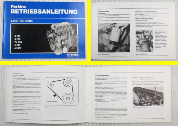 Perkins 4.212 T 4.236 4.248 4.2482 Bedienungsanleitung Ersatzteil-Bildkatalog 83