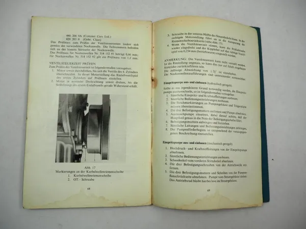 Perkins 4.236 Dieselmotor Betriebsanleitung Bedienungsanleitung 1966