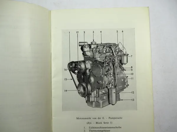 Perkins 4.236 Dieselmotor Betriebsanleitung Bedienungsanleitung 1966 Original