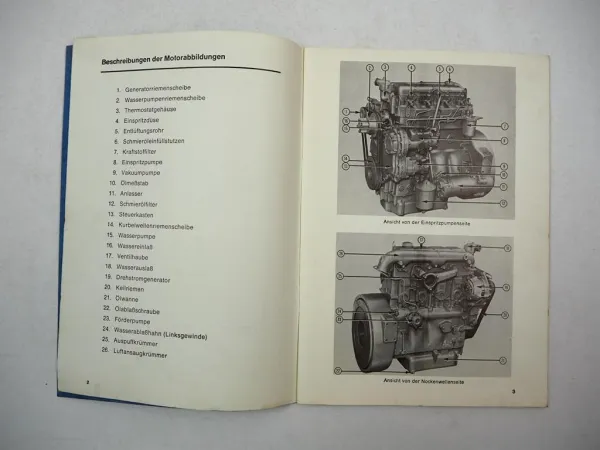Perkins 4.236 Dieselmotor Betriebsanleitung Bedienungsanleitung 1968