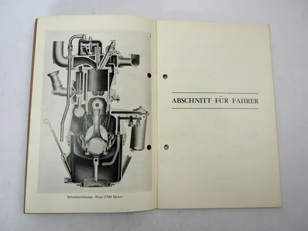 Perkins 4.270D Four 270D Dieselmotor Handbuch Betriebsanleitung 1959