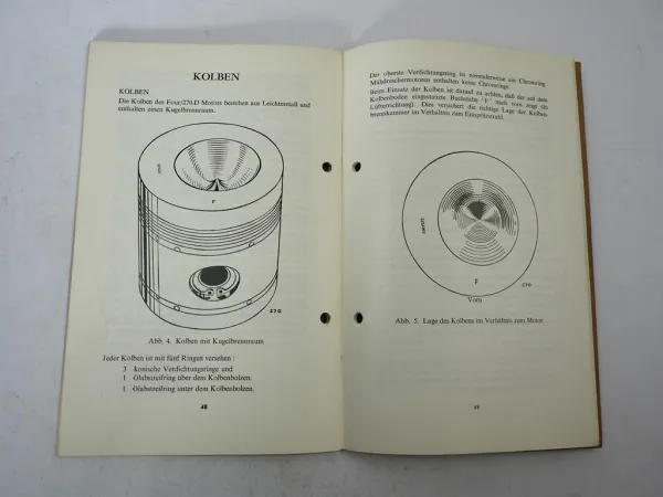 Perkins 4.270D Four 270D Dieselmotor Handbuch Betriebsanleitung 1959