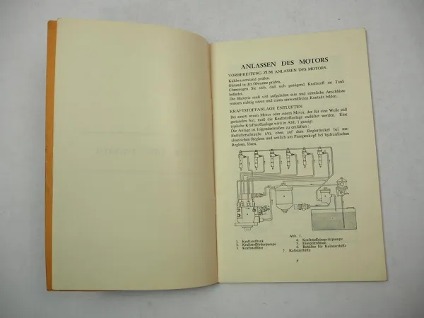 Perkins 6.354 Diesel Motor Betriebsanleitung Bedienung 1964