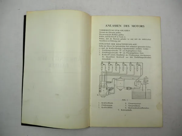 Perkins 6.354 Sechs 354 Dieselmotor Betriebsanleitung Handbuch 1961