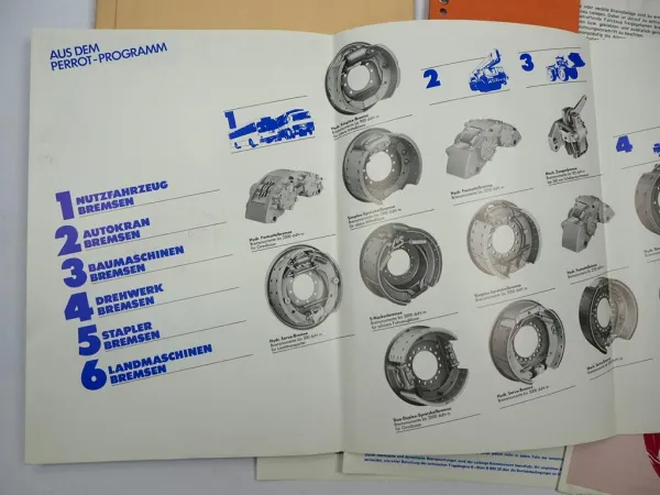 Perrot Bremsen für Nutzfahrzeuge Baumaschinen Stapler technische Beschreibung