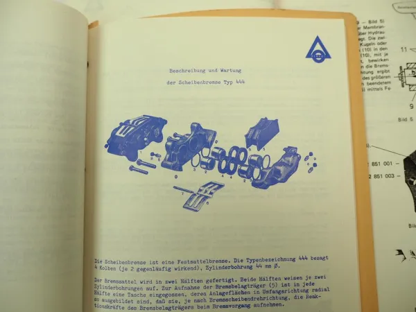 Perrot Bremsen für Nutzfahrzeuge Baumaschinen Stapler technische Beschreibung