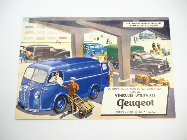 Peugeot 203 Vehicules Utilitaires Camionnette Ambulance Prospekt Brochure