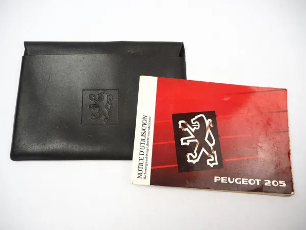 Peugeot 205 Bedienungsanleitung Notice DUtilisation Bordmappe 1990