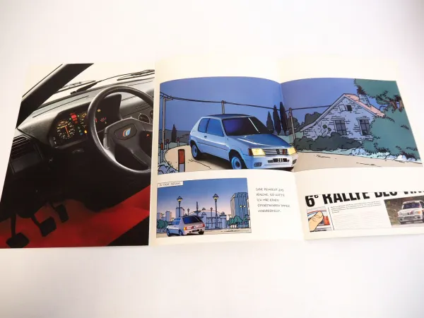 Peugeot 205 Sondermodell Rallye Prospekt Technische Daten Ausstattung ca. 1990