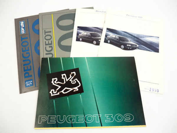 Peugeot 309 5x Prospekt Technische Daten Ausstattung 1990er Jahre