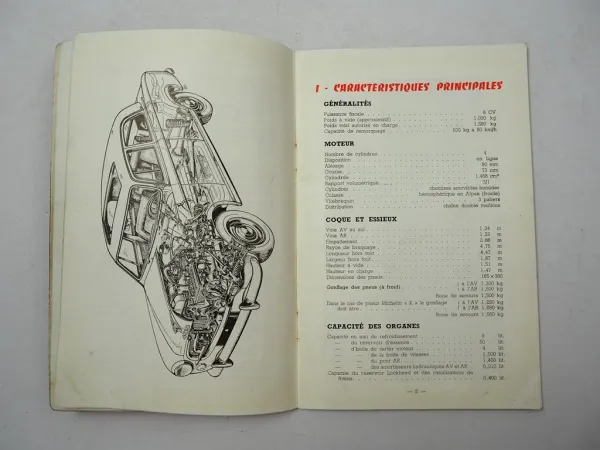 Peugeot 403 1,5l Limousine Notice d Entretien Betriebsanleitung 1957 französisch