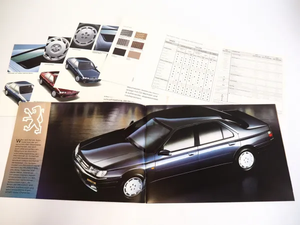 Peugeot 605 PKW Prospekt Technische Daten Ausstattung 1994
